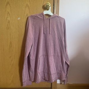 Mens light red thin hoodie